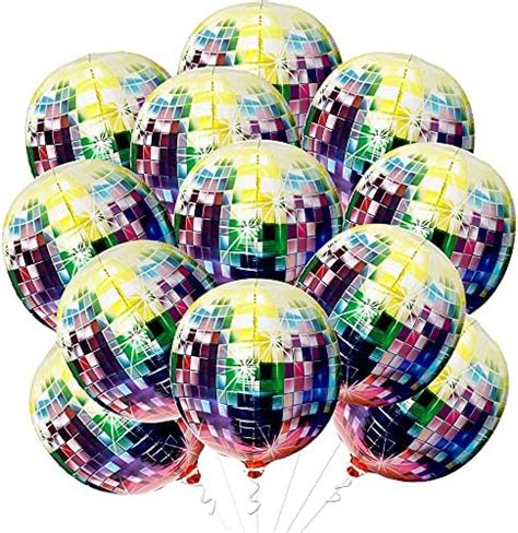 Big 22 Inch Disco Balloons For Disco Party Decorations Pack Of 12