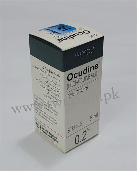 Ocudine Eye Drops Olopatadine Hcl Transworld Trading