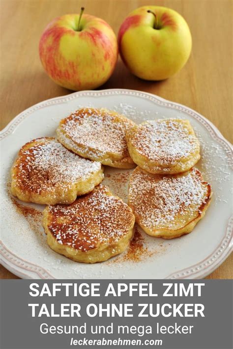 Saftige Apfel Zimt Taler Gesund Naschen Ohne Zucker Low Carb Sweets