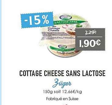 Promo Cottage Cheese Sans Lactose Z Ger Chez Naturalia Icatalogue Fr