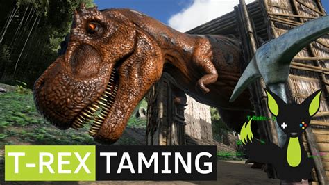 T Rex Taming Ark Survival Evolved Youtube