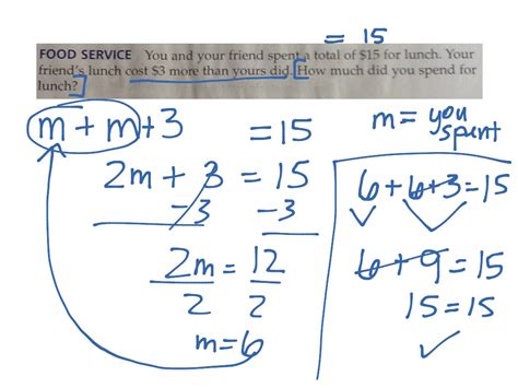 Two Step Equations Word Problems