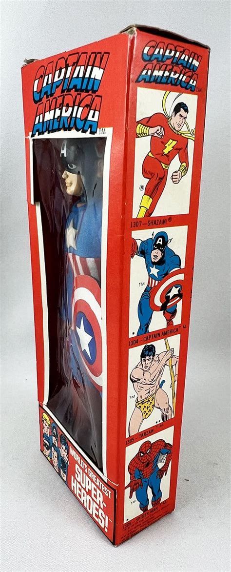 Mego World S Greatest Super Heroes Inch Captain America Mint In Box