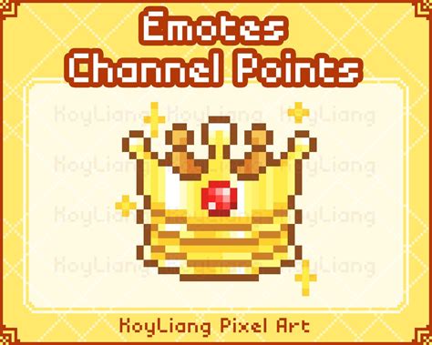 Royal Crown Emote Twitch Gold Stream Graphics King Channel Points