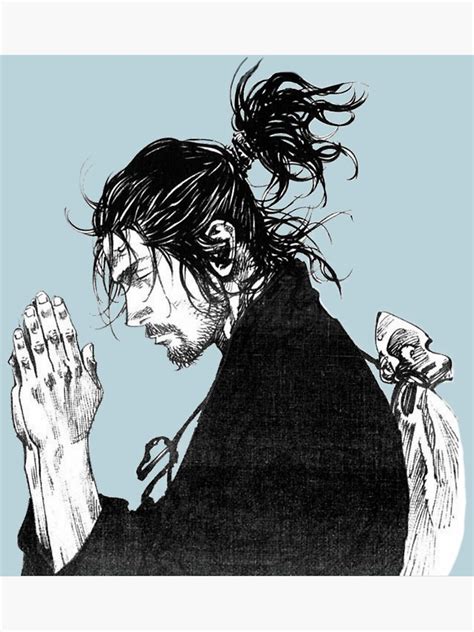 Miyamoto Musashi Praying Poster For Sale By Ubaldolynch Redbubble