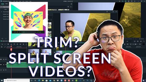 How To Trim Video Clip In Split Screen Filmora X Effects Youtube