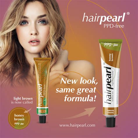 Hairpearl PPD Free Eyebrow Tint Honey Brown Hairpearl