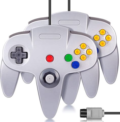 2 Pack N64 Controller Fisuper Wired Classic Game Controller Gamepad