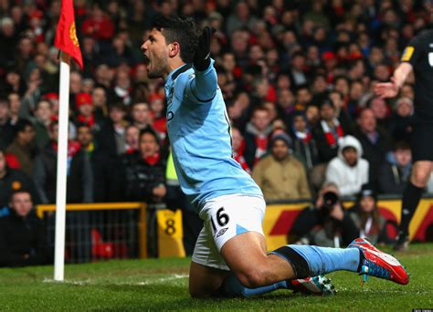 Sergio Aguero Goal Lifts Manchester City Over Manchester United 2-1 ...