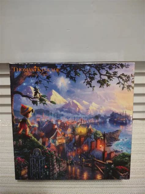 Complete Disney Thomas Kinkade Puzzle Pinocchio Wishes Upon A Star