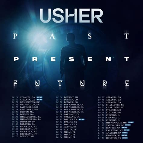 Huge Demand! Usher Adds Extra Dates to 'Past Present Future' Tour After ...