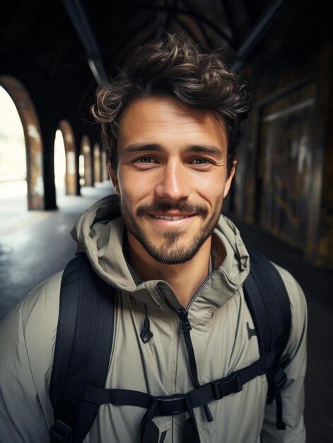 Premium Photo Happy Man Taking A Selfie During A Walk