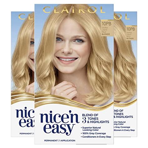 Clairol Nice N Easy Permanent Hair Dye Pb Extra Light Pale Blonde