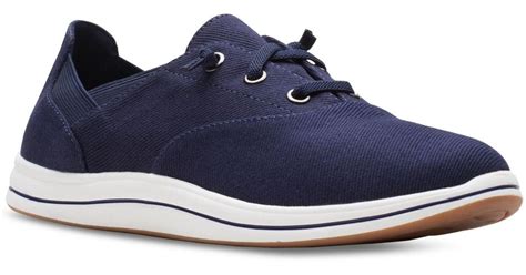 Clarks Cloudsteppers Breeze Ave Ii Lace-up Sneakers in Blue | Lyst