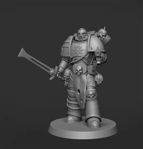 Khorne Space Marine Free 3d Model 3d Printable Cgtrader