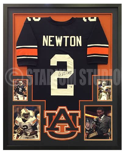 Cam Newton Autographed Framed Auburn Jersey - The Stadium Studio