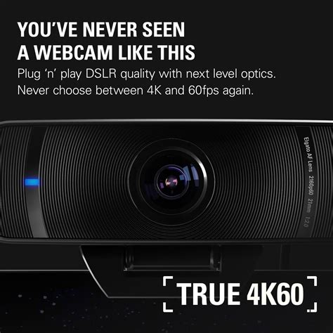 Elgato Facecam Pro True K Ultra Hd Webcam For Live Streaming