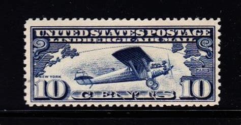 SCARCE U S AIRMAIL STAMP Vintage 1927 10c Lindbergh S Etsy