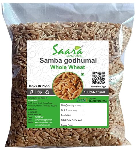 Saara Herbal Fresh Samba Godhumai Whole Wheat Kg