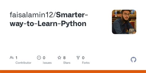 Github Faisalamin12smarter Way To Learn Python