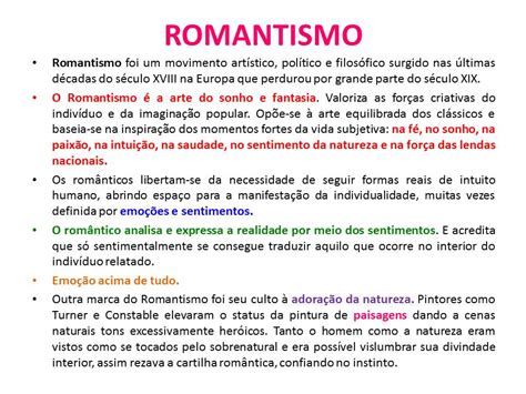 Questões Sobre Romantismo No Brasil