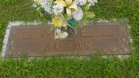 Pauline Cribbs Adams 1922 1997 Find A Grave äreminne