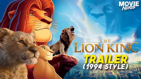 The Lion King Trailer 1994 Animated Style YouTube