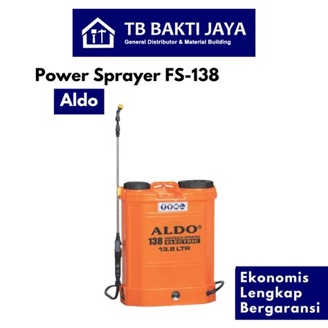 Jual Aldo Power Sprayer FS 138 Alat Semprotan Hama Pompa Hama