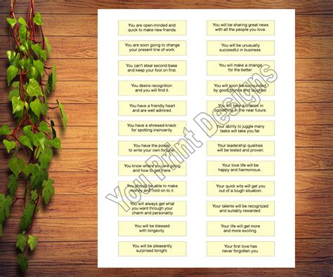 Fortune Cookie Sayings Printable Collage Sheets Word Collage Sheets Fortune Cookies Chinese