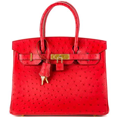 Herm S Birkin Cuirs Exotiques Rouge Ref Joli Closet