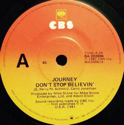 Journey - Don't Stop Believin' (1981, Vinyl) | Discogs