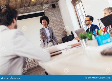 Corporate Business Team And Manager In A Meeting Stock Image Image Of