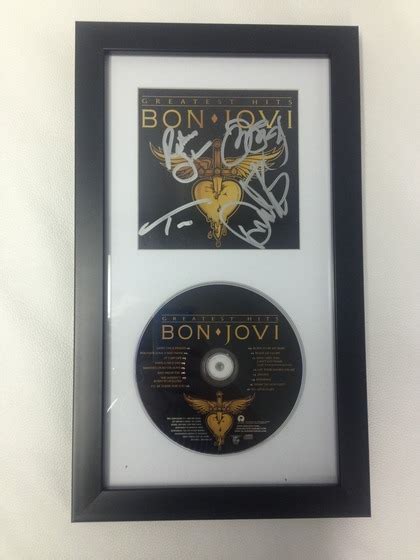 Charitybuzz Framed “greatest Hits” Album Autographed By Bon Jovi