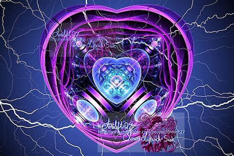 "electric heart amethyst" by LoreLeft27 | Redbubble