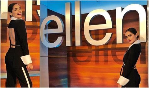 Miss World Manushi Chillar Wears A Sexy Monochrome Outfit To Visit The Ellen Degeneres Show See