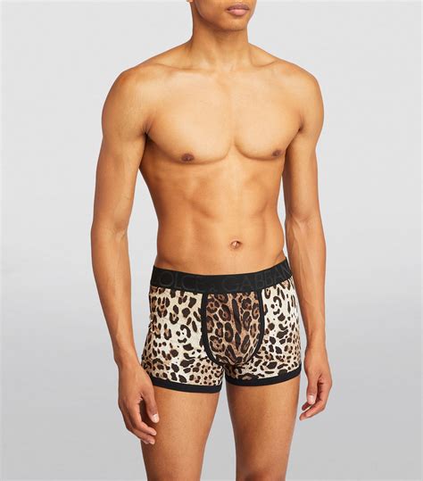 Dolce And Gabbana Leopard Print Boxers Harrods Us