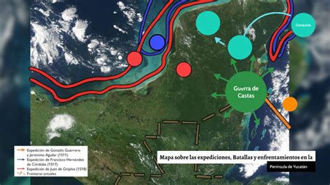 Mapa sobre las expediciones en la Península by Carlos Baeza