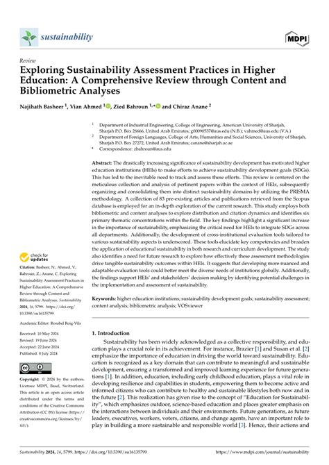 Pdf Exploring Sustainability Assessment Practices In Higher Education