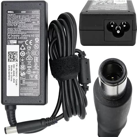 DELL Laptop Charger Big Pin 65 W Adapter Output Voltage 19 5 Volts