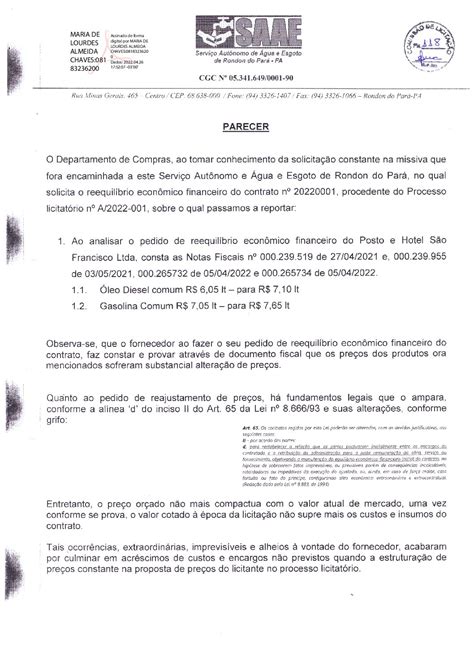 Justificativa Aditivo Prefeitura Municipal De Rondon Do Par Gest O