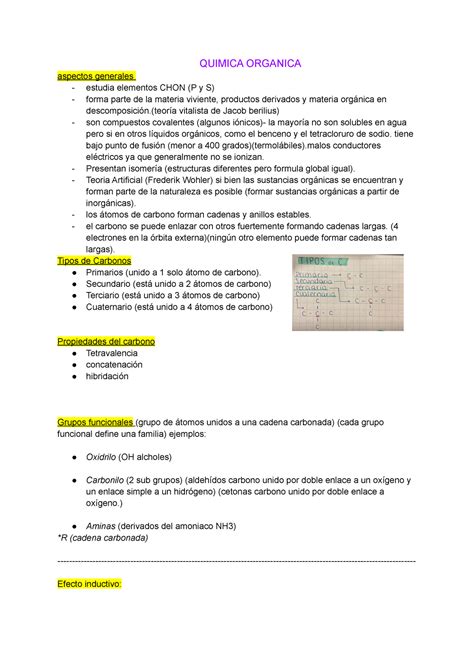 Definicion De Quimica Organica 1