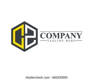 Initial Letter Cz Hexagonal Logo Stock Vector Royalty Free 682433005