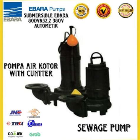 Jual Pompa Air Celup Ebara 80dfa52 2 Submersible Sewage Pump Cutter