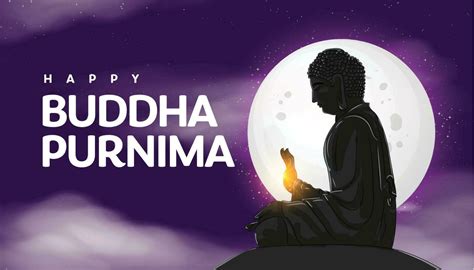 Illustration Of Lord Buddha Happy Vesak Day Buddha Purnima Wishes