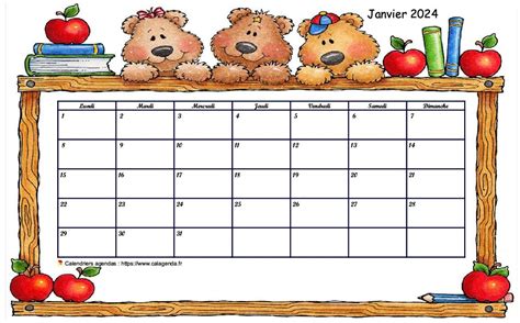 Calendrier Mensuel Maternelle 2023 2024 Image To U