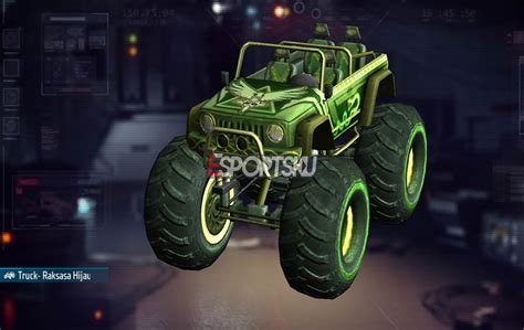 Cara Dapatkan Skin Monster Truck Raksasa Hijau Free Fire FF Esportsku