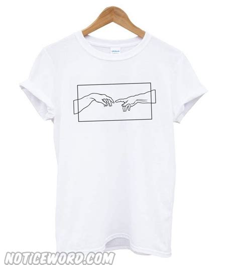 Creation Hands Line Art Smooth T Shirt Aesthetic Shirts Shirt Design