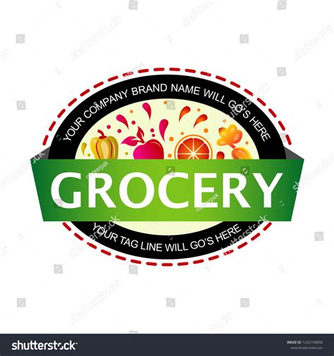 Grocery Store Logo01 Stock Vector (Royalty Free) 1232158858 | Shutterstock