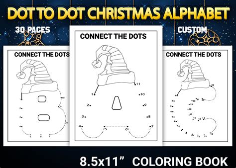 Christmas Alphabet Dot To Dot Printables