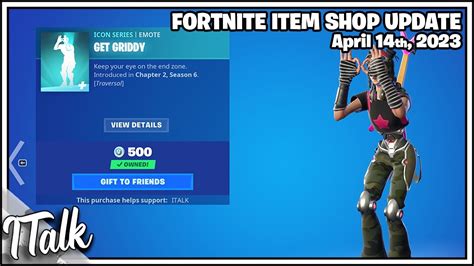 Fortnite Item Shop Buy Griddy Before Its Too Late [april 14th 2023